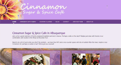 Desktop Screenshot of cinnamoncafeabq.com