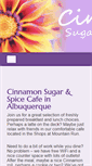 Mobile Screenshot of cinnamoncafeabq.com