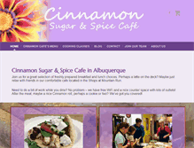 Tablet Screenshot of cinnamoncafeabq.com